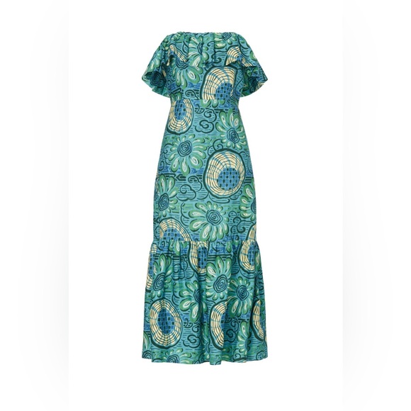 Rhode Thea Strapless Midi Dress - Picture 4 of 7